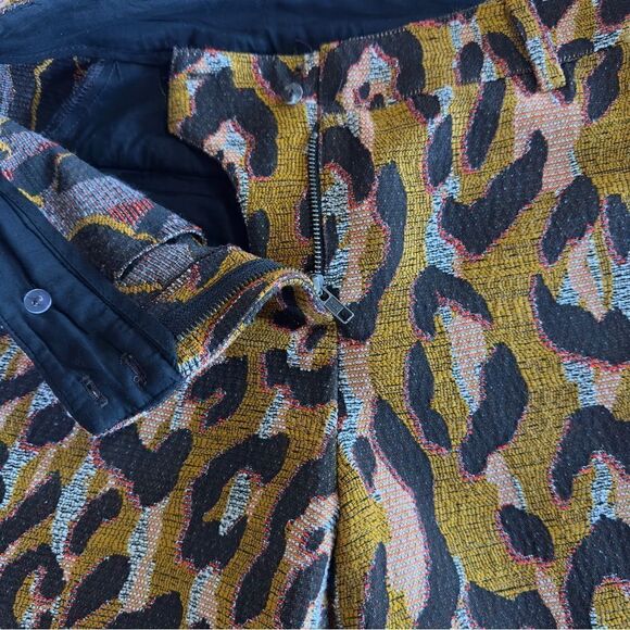 Anthropologie 34N 118W Leopard Trousers Animal Print Pants size 4 - Picture 12 of 16